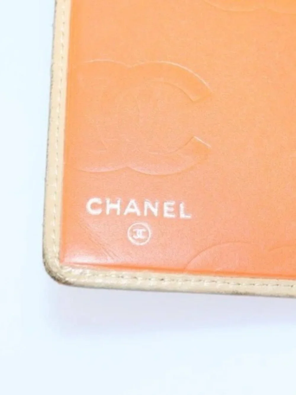 CHANEL Cambon Line Matelasse Long Wallet Leather Beige CC Auth bs16763